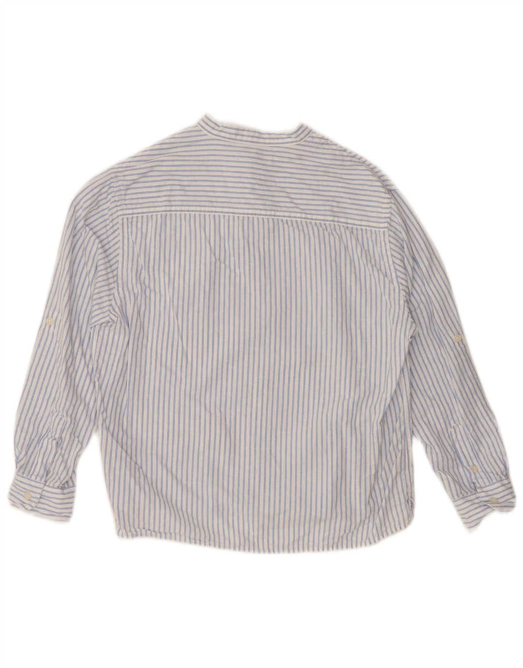 Camisa masculina ZARA 8-9 anos algodão listrado branco