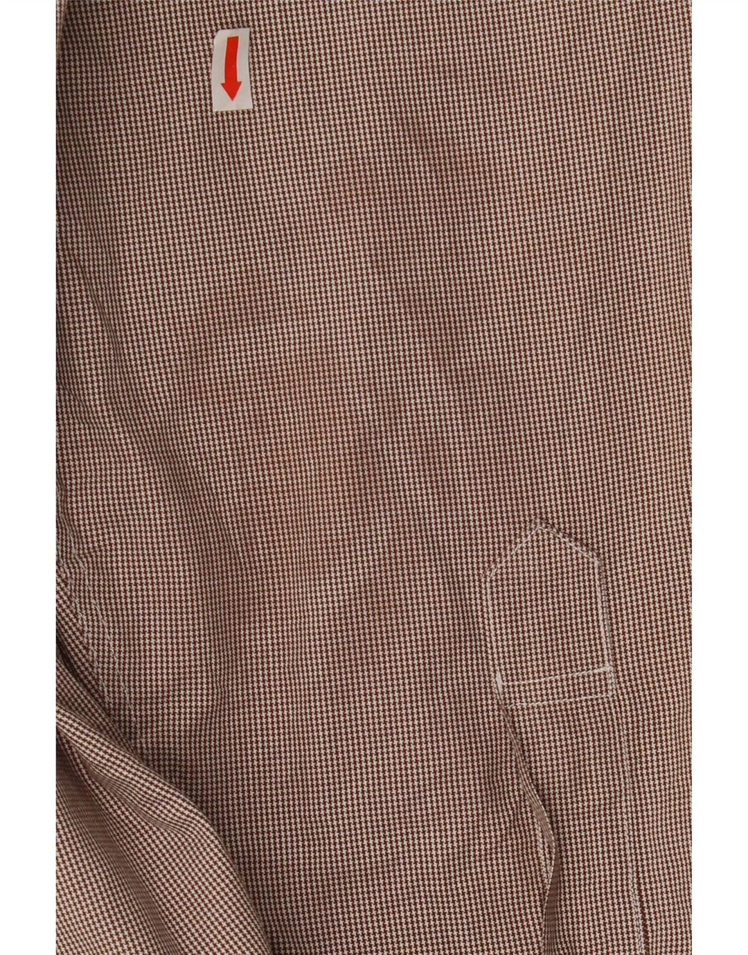 Camisa masculina BROOKS BROTHERS tamanho 16 1/2 grande marrom houndstooth