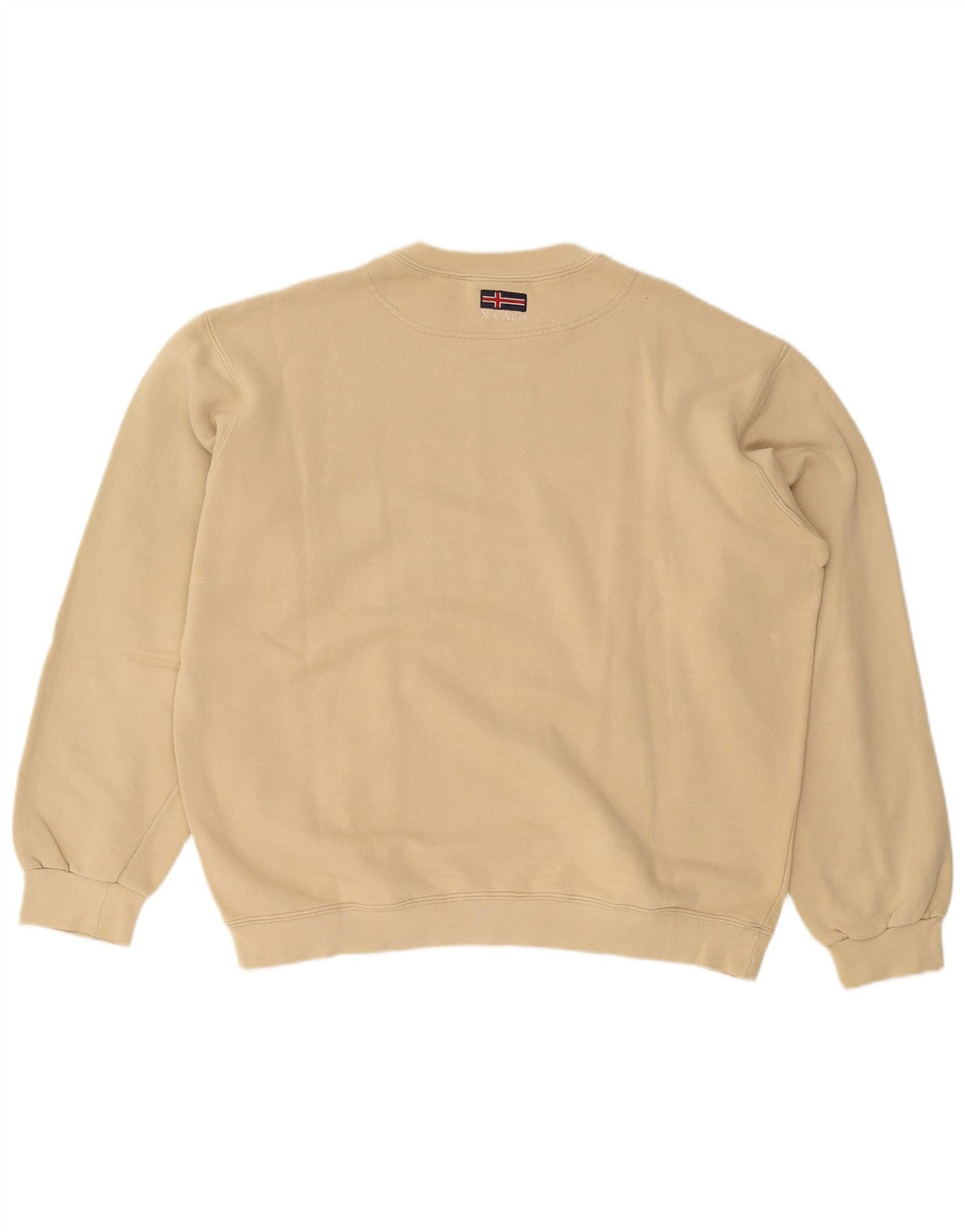 X-CAPE moletom masculino jumper grande algodão bege