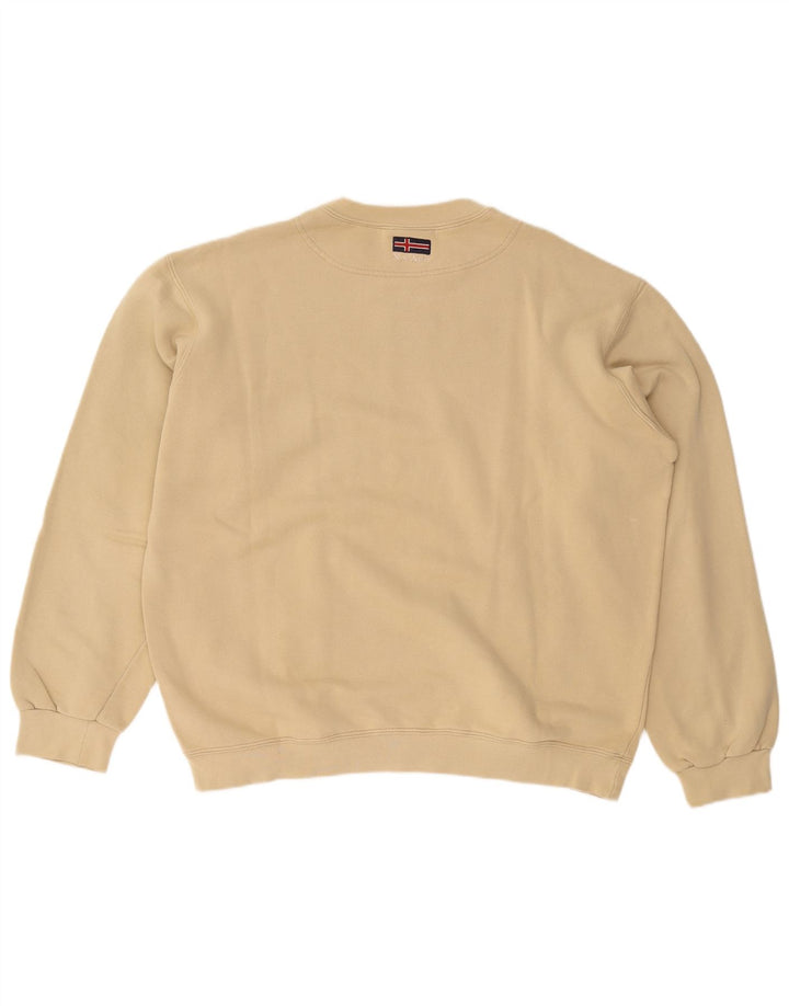 X-CAPE moletom masculino jumper grande algodão bege