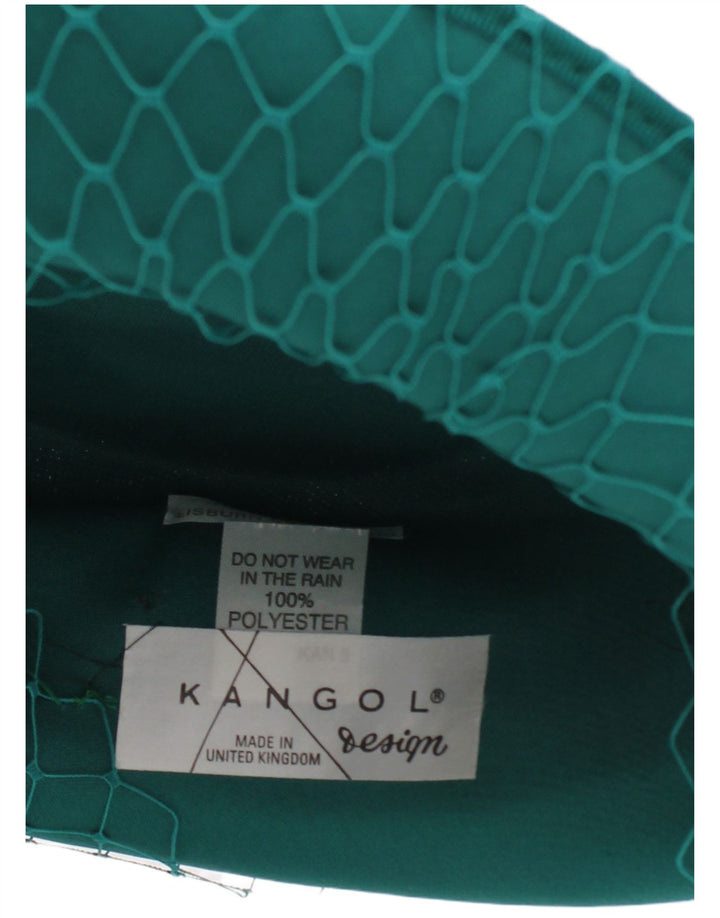 KANGOL Womens Retro Pillbox Hat One Size Green Polyester Classic