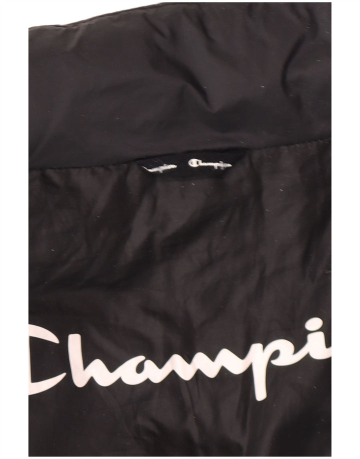 Jaqueta masculina acolchoada Champion UK 40 grande poliamida preta