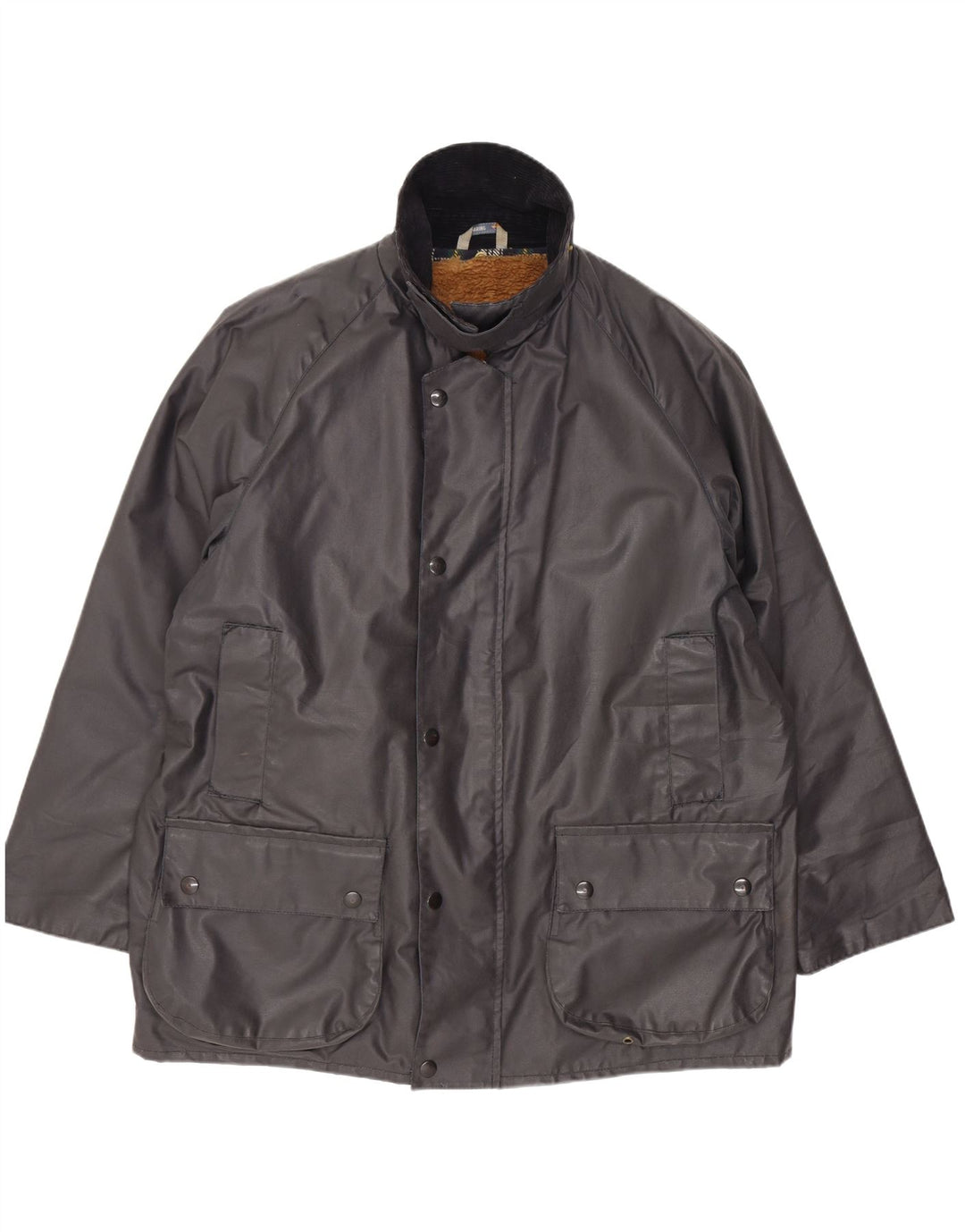 Estrelando jaqueta masculina com capuz regular fit parka cinza médio
