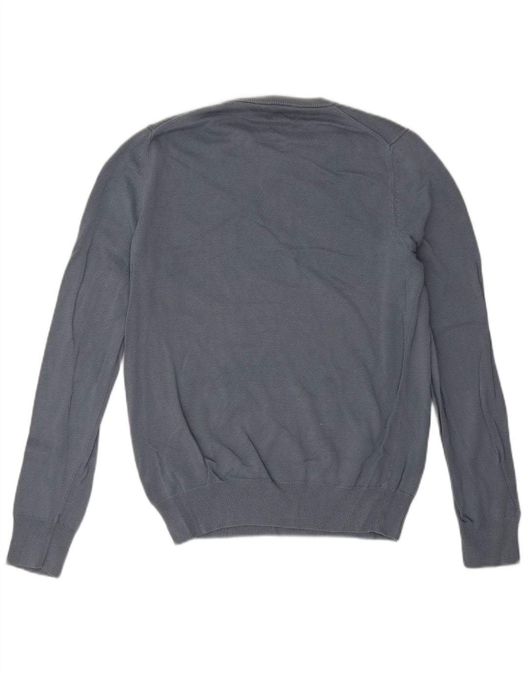 Suéter masculino Marks & Spencer com gola redonda e algodão azul pequeno