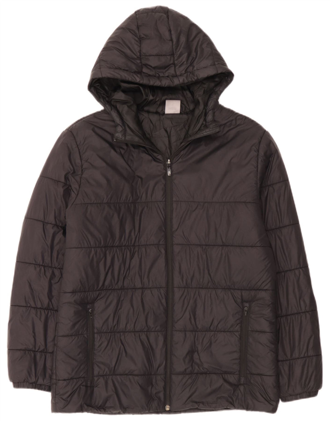 Jaqueta acolchoada com capuz masculina Puma UK 38 médio preto nylon