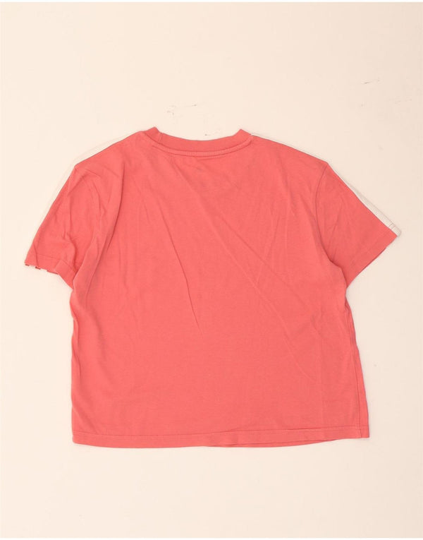 Adidas Womens T-Shirt Top UK 8/10 Small Pink Cotton