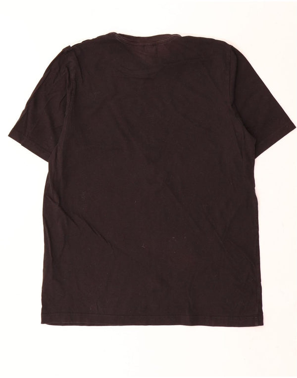 Adidas Mens Camiseta Top Grande Algodão Preto