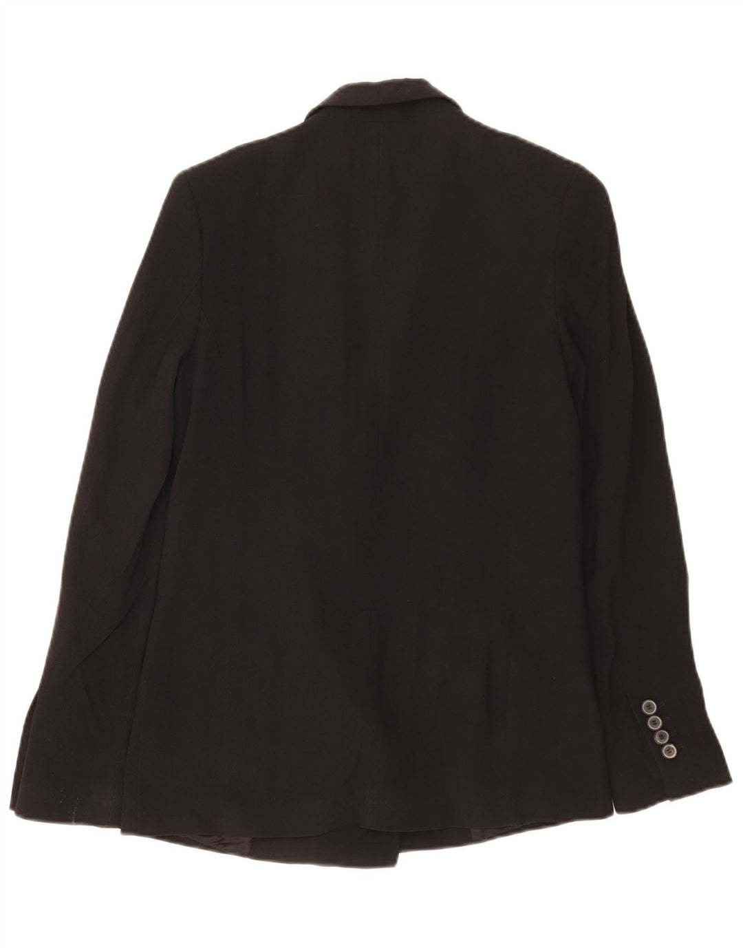 Jaqueta blazer feminina Zara com peito duplo Reino Unido 10 pequeno acetato preto