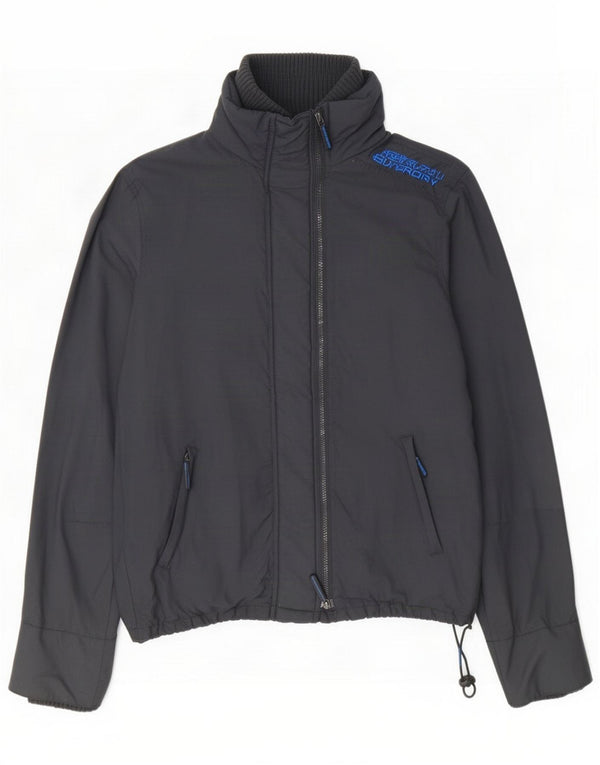 Jaqueta de chuva masculina Superdry Reino Unido 40 grande nylon azul marinho