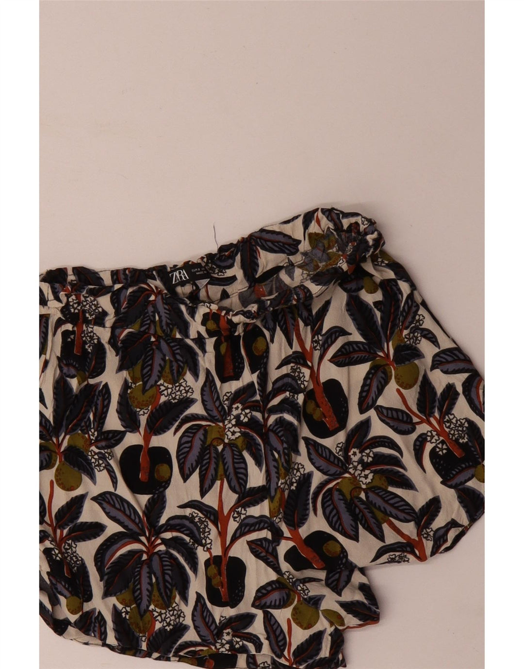 Zara Shorts feminino casual pequeno W26 multicolorido floral