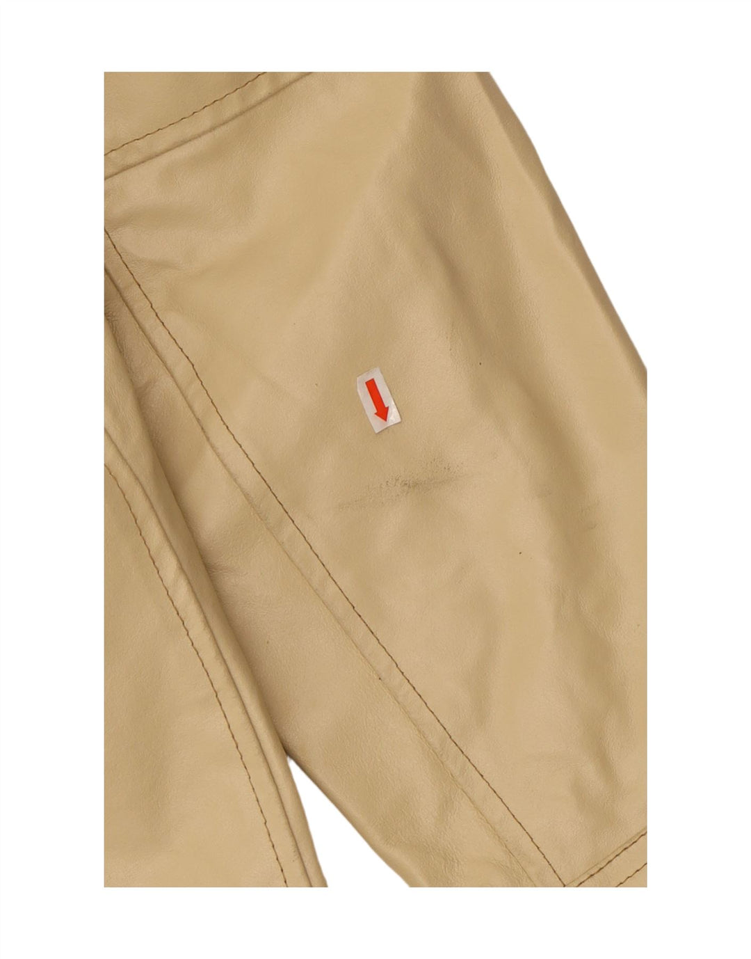 Jaqueta de couro masculina VINTAGE UK 40 couro bege grande