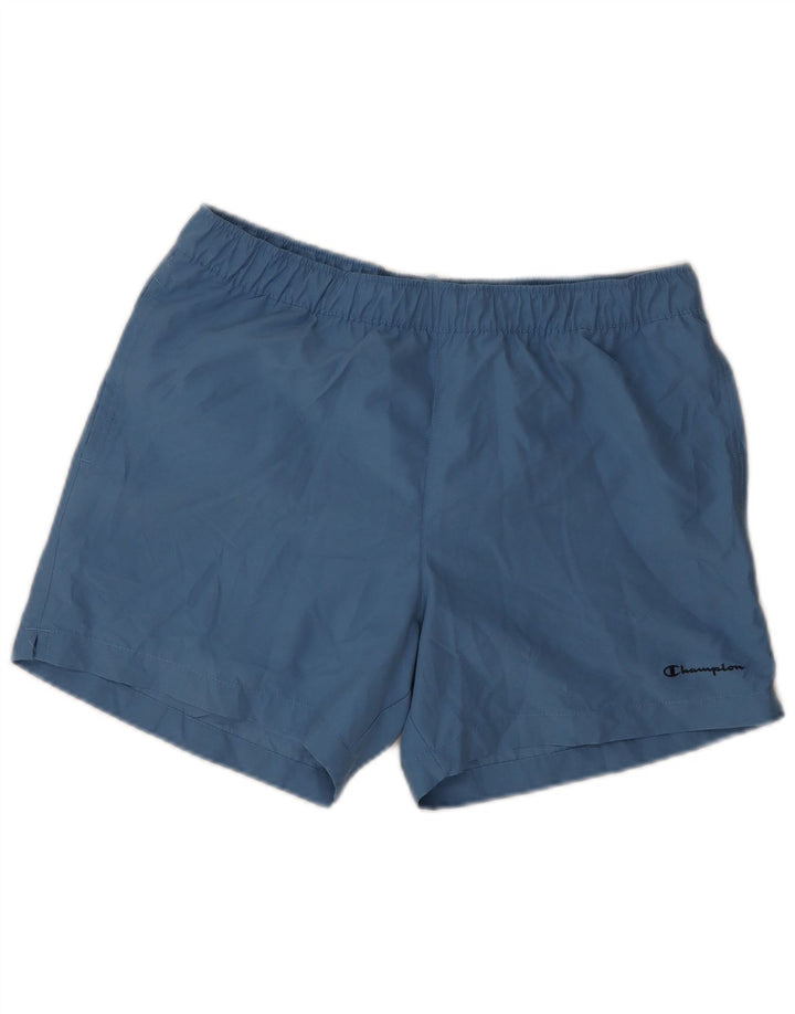 Shorts esportivos masculinos Champion grande azul poliéster