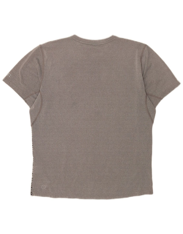 Puma Camiseta Masculina Top Poliéster Manchado Cinza Médio