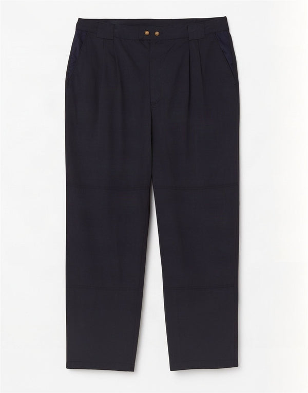 Reebok Mens Pegged Chino Calças W38 L32 Azul Marinho Nylon