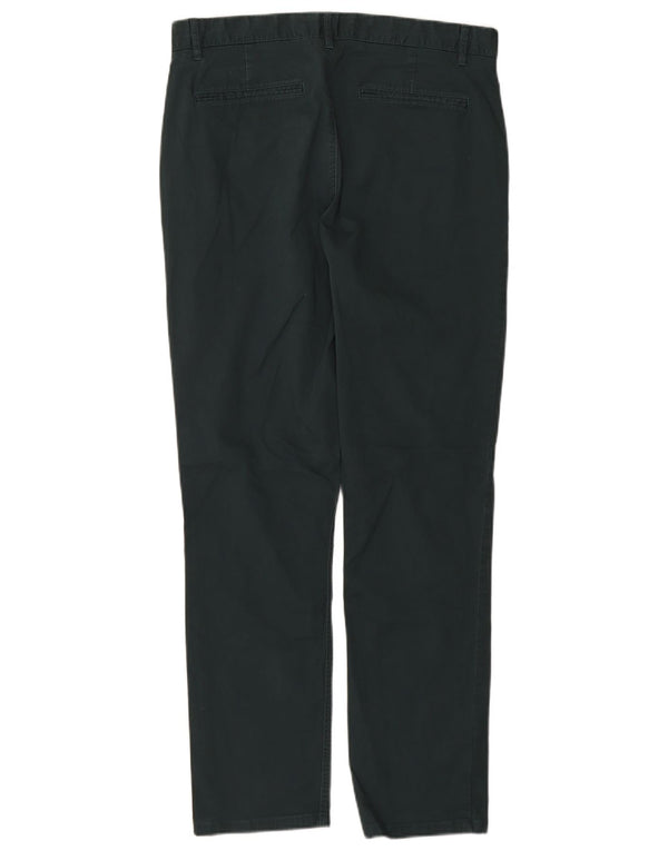 FAT FACE Mens Slim Chino Calças W34 L30 Algodão Verde