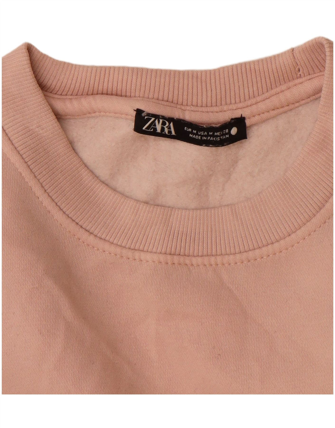 Zara moletom feminino jumper UK 14 rosa médio
