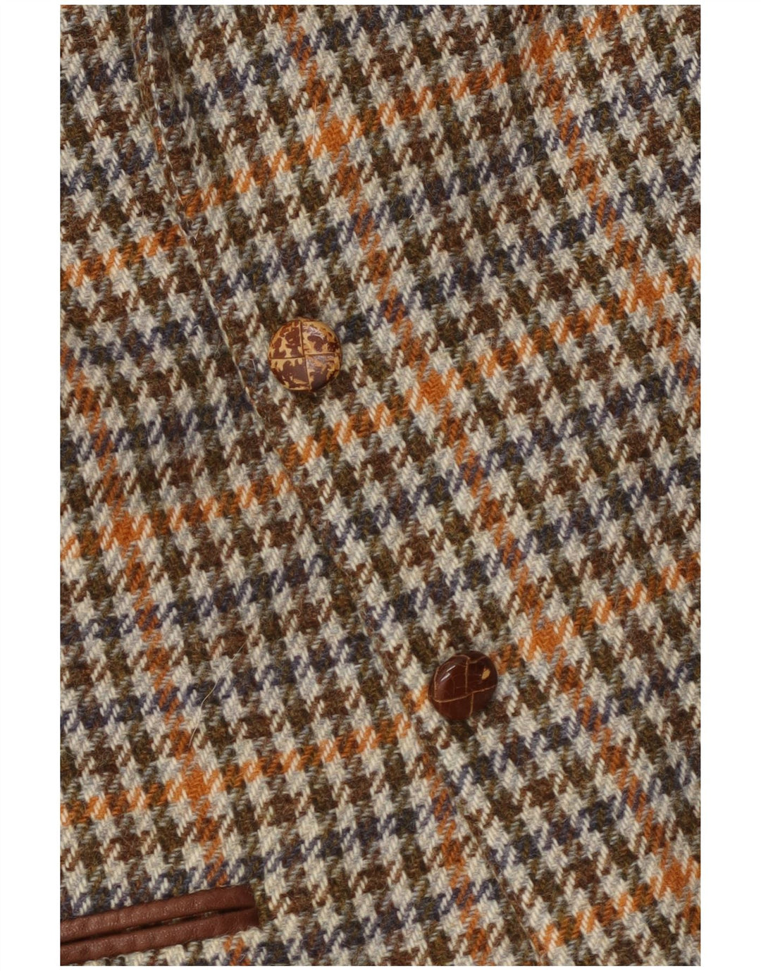 Jaqueta Blazer Feminina Sportmax com 2 Botões Reino Unido 12 Médio Marrom Houndstooth