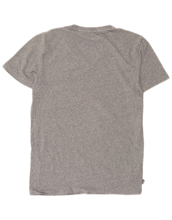 Camiseta feminina Superdry UK 18 XL algodão manchado cinza