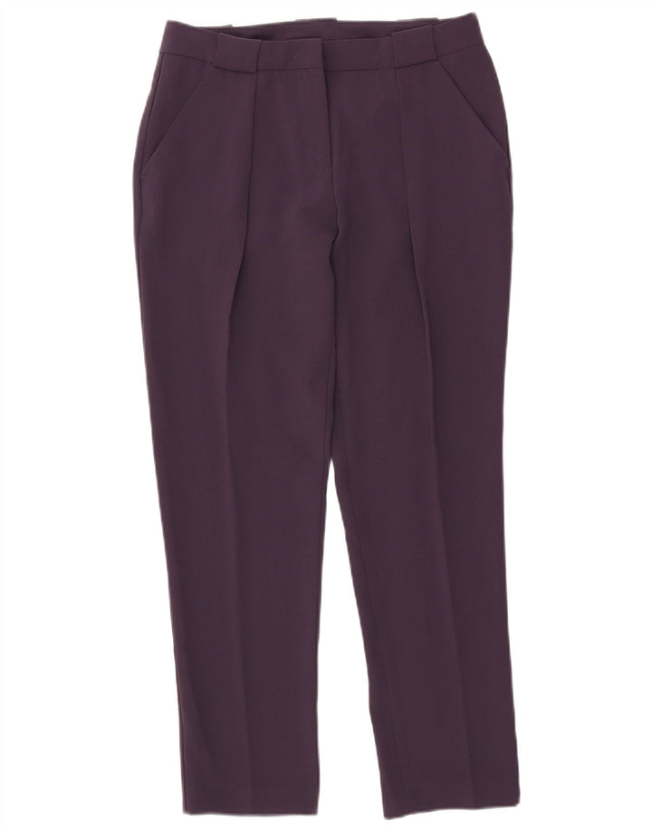 Calça Chino Slim Feminina Benetton IT 42 Médio W30 L28 Poliéster Roxo
