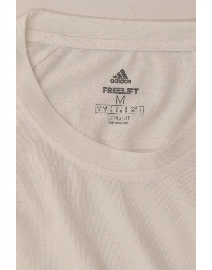 ADIDAS Mens Climalite T-Shirt Top Medium White Vintage Adidas and Second-Hand Adidas from Messina Hembry 