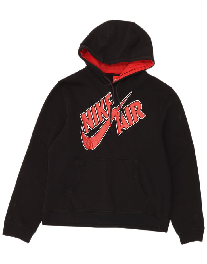 Suéter Nike masculino Air Graphic com capuz médio algodão preto