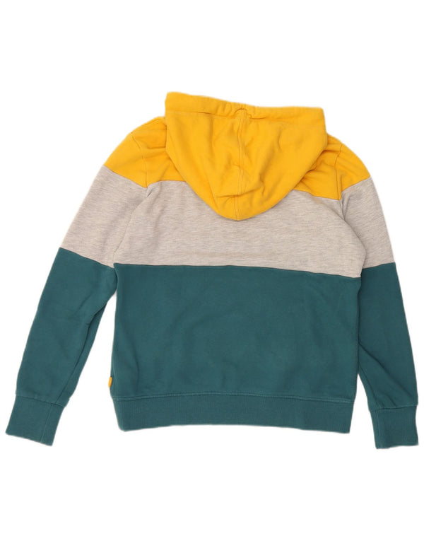 Superdry feminino gráfico moletom com capuz UK 14 grande bloco colorido multicolorido