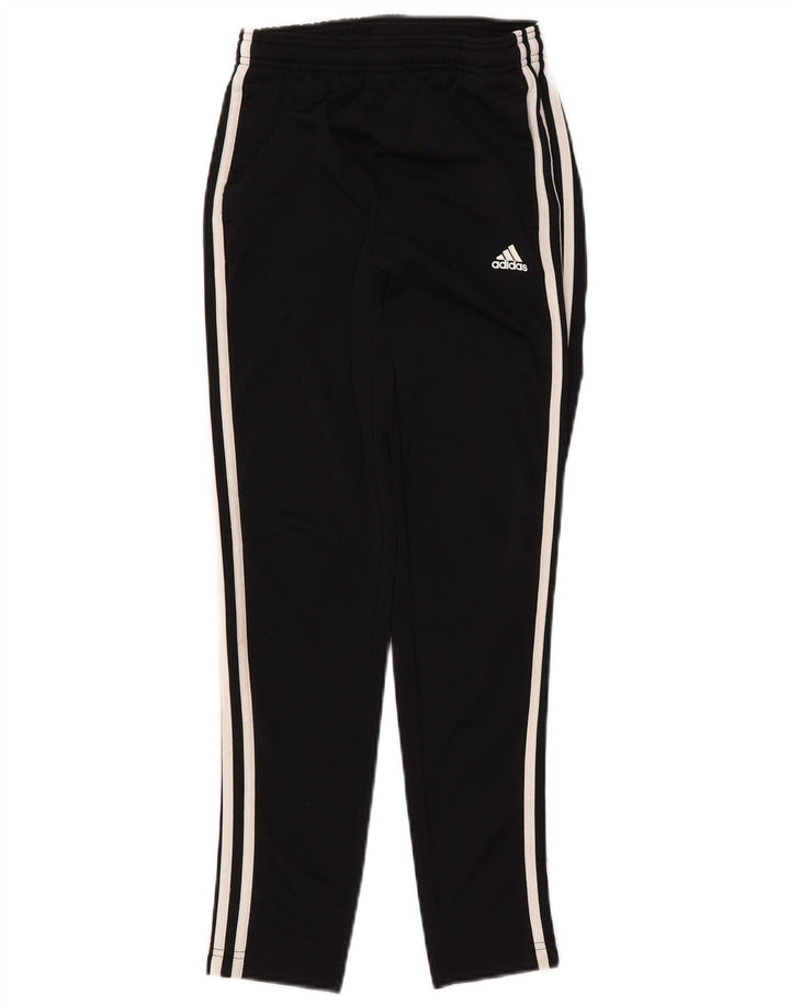 Calças de treino ADIDAS meninas 11-12 anos preto poliéster