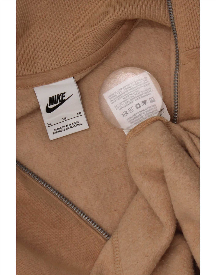 Moletom Nike Masculino com Zíper e Pescoço Jumper XL Marrom Algodão