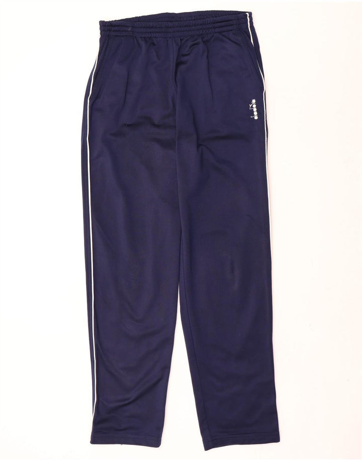 Calça de treino masculina Diadora médio azul marinho poliéster esportivo