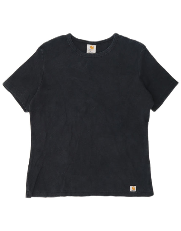 Camiseta feminina Carhartt UK 16 grande algodão azul marinho