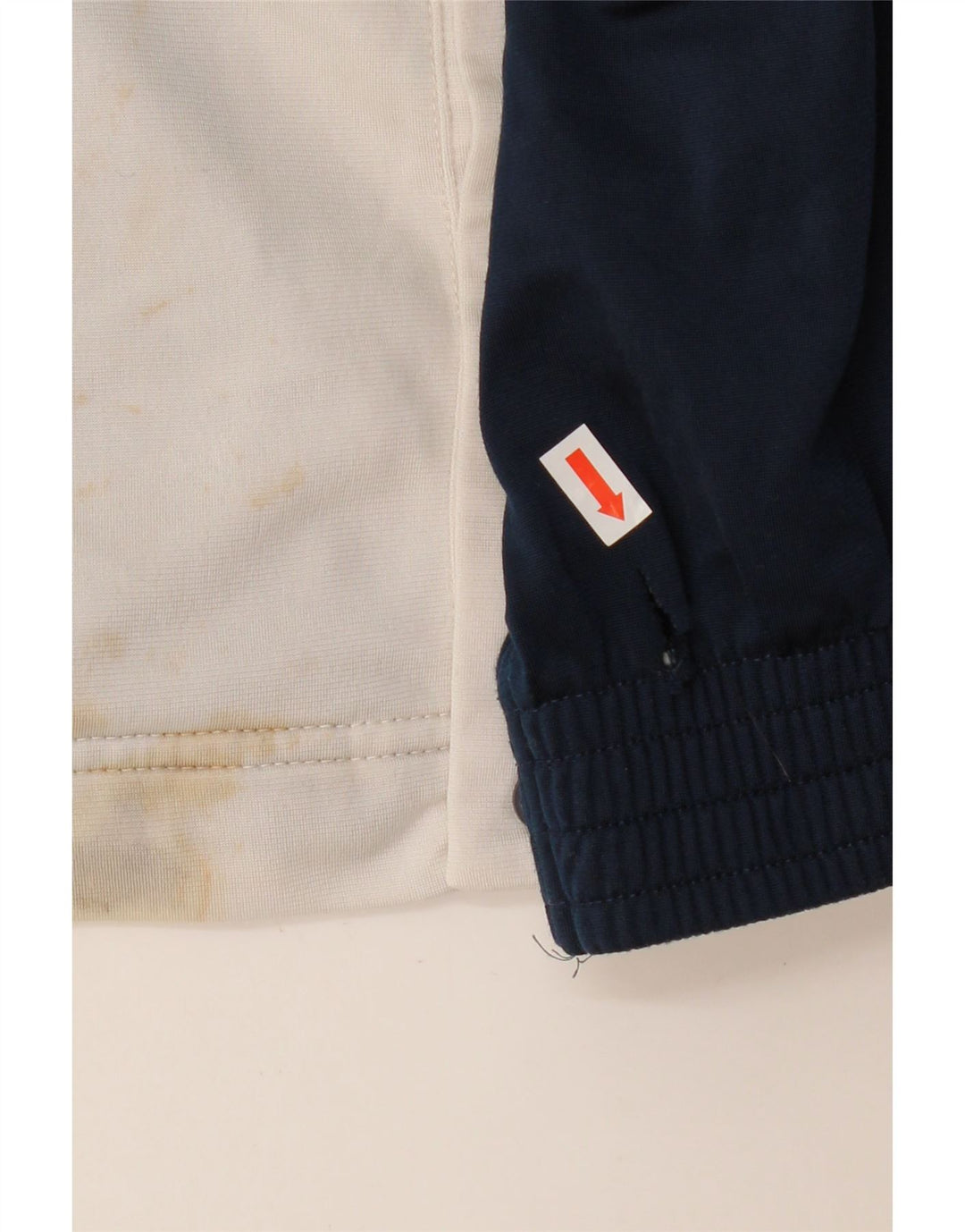 Jaqueta masculina de agasalho LOTTO Reino Unido 44/46 2XL poliéster colorblock branco