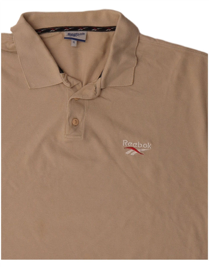 Camisa polo masculina Reebok XL algodão bege