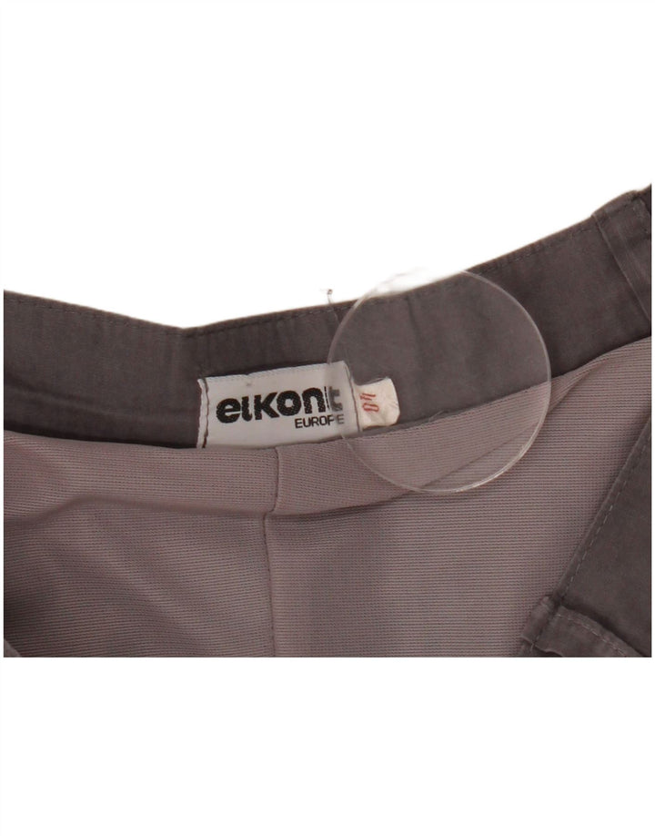 Saia larga feminina vintage EU 40 médio W28 cinza colorblock