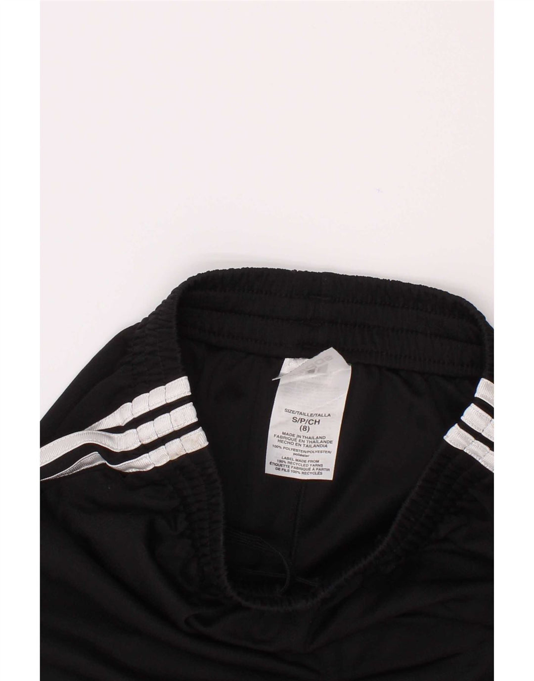 Shorts esportivos masculinos Adidas 7-8 anos pequeno poliéster preto
