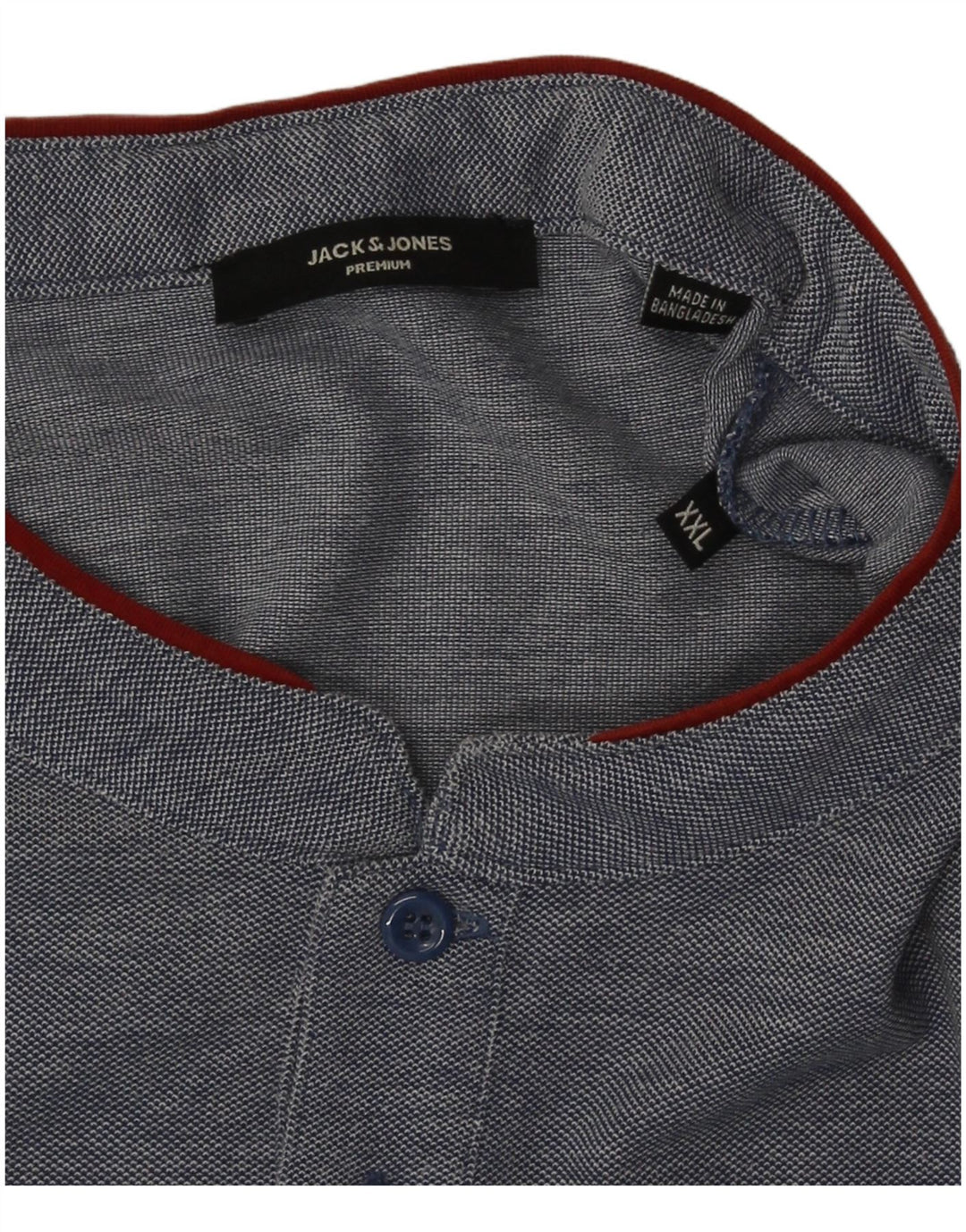 Camiseta masculina Jack & Jones Top 2XL azul marinho manchado