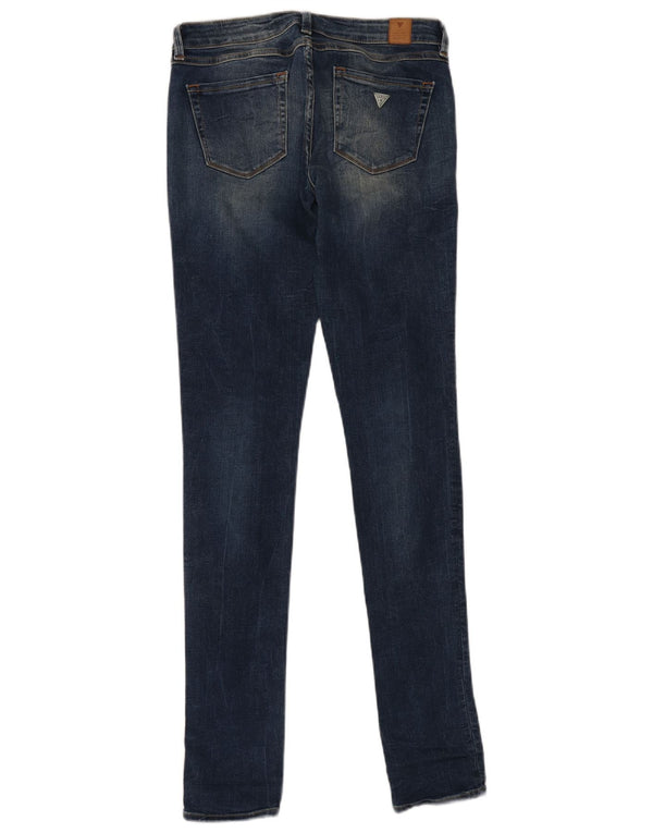 Guess Calça Jeans Feminina Power Low Skinny W28 L34 Azul Algodão