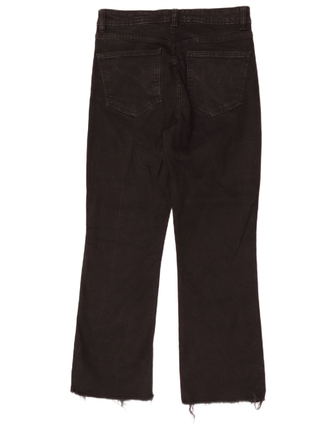 Calça jeans reta feminina Zara EU 40 médio W30 L26 algodão preto