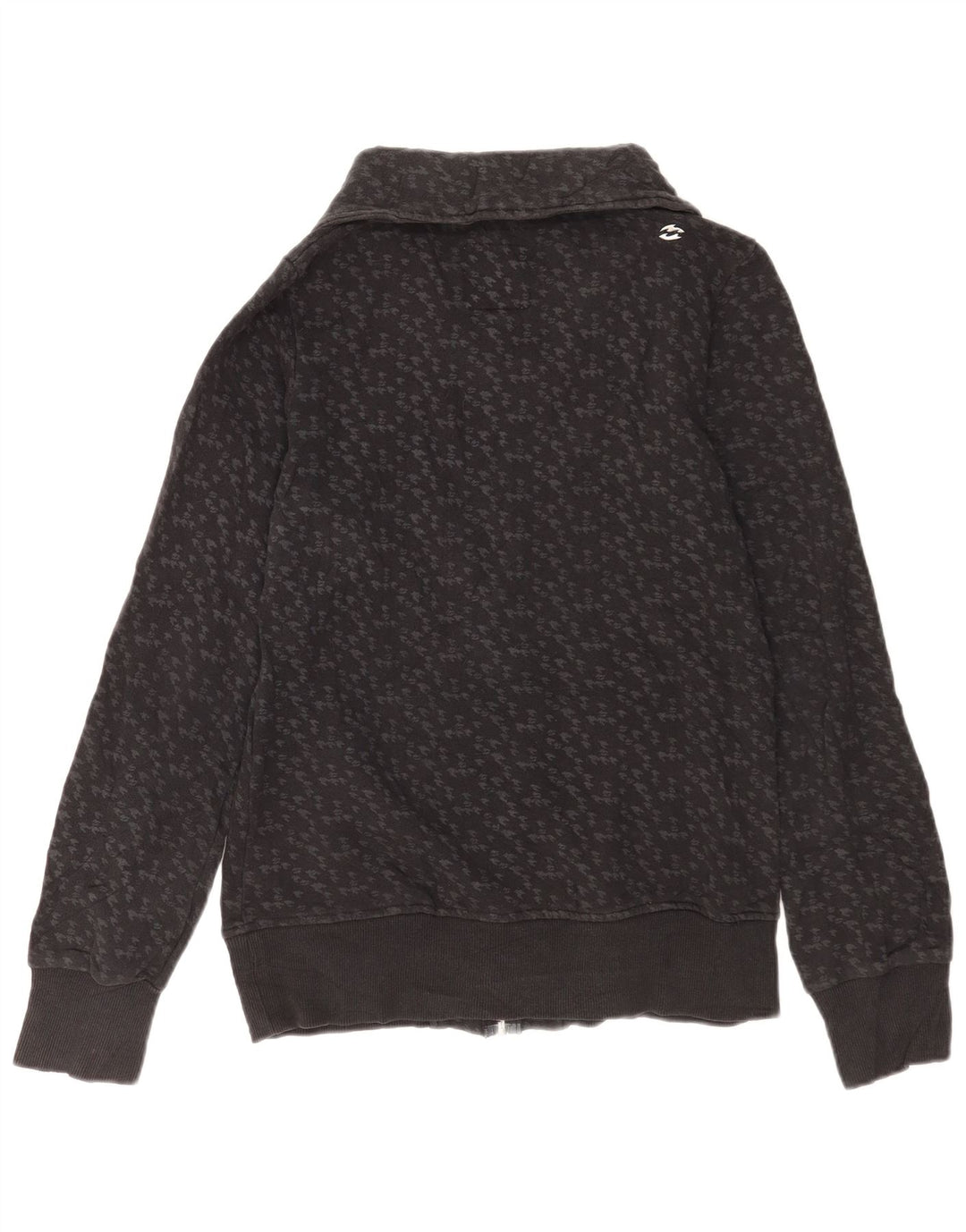 Jaqueta feminina de treino Billabong Reino Unido 14 grande cinza houndstooth algodão