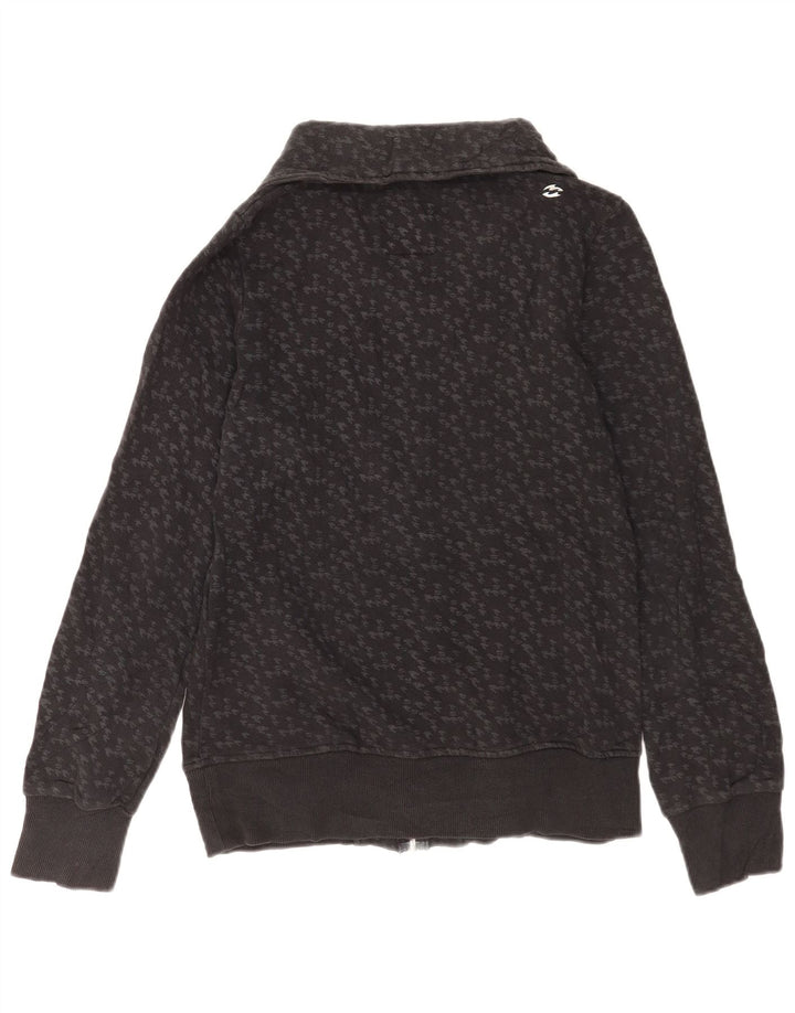 Jaqueta feminina de treino Billabong Reino Unido 14 grande cinza houndstooth algodão