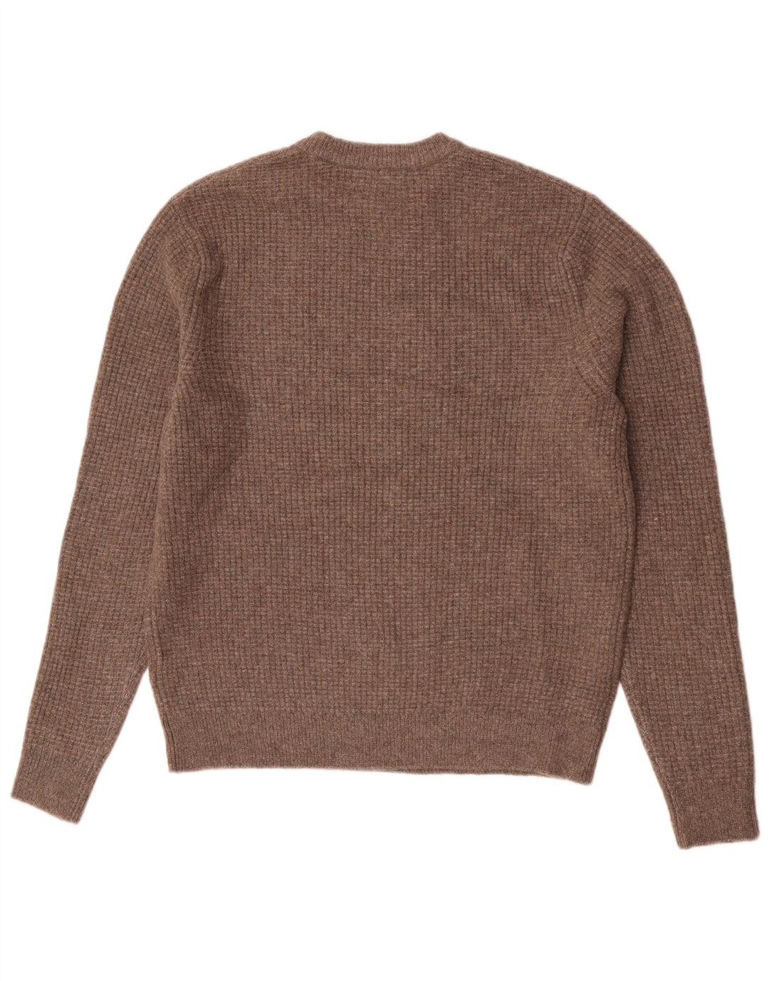 Suéter masculino Marks & Spencer com gola redonda e acrílico marrom médio