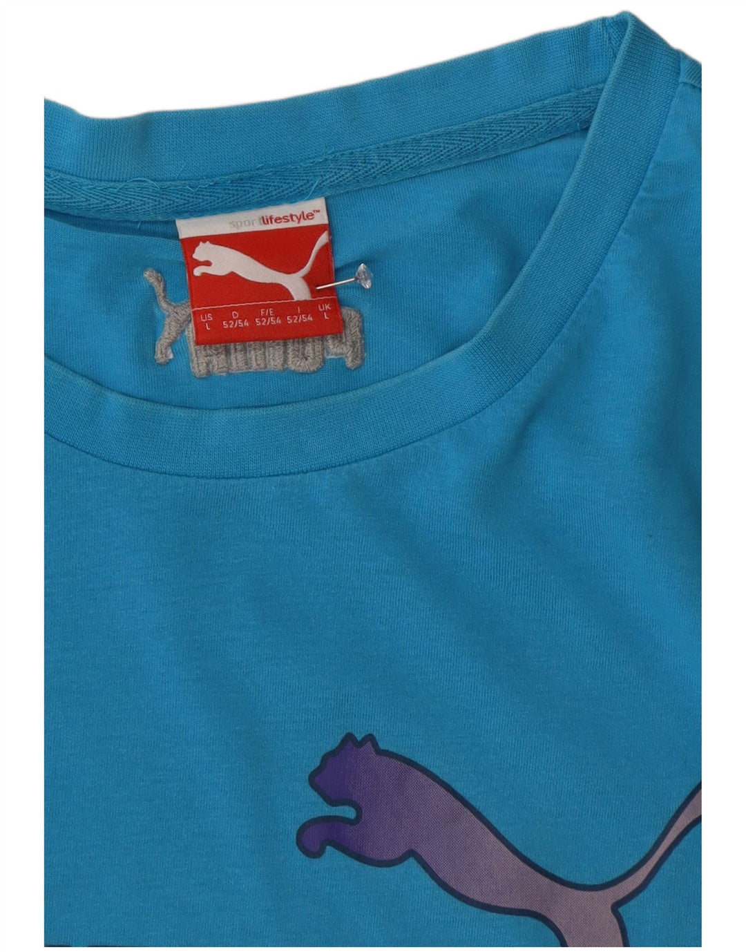 Puma Camiseta Masculina Graphic Top Grande Azul