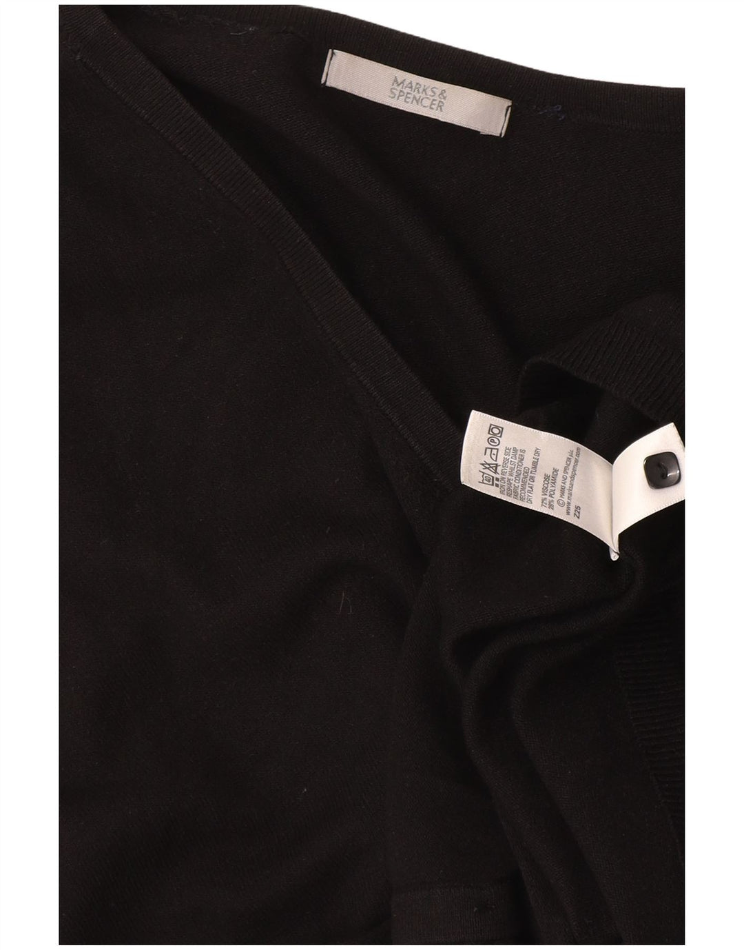 Suéter cardigã feminino Marks & Spencer UK 14 viscose preta média