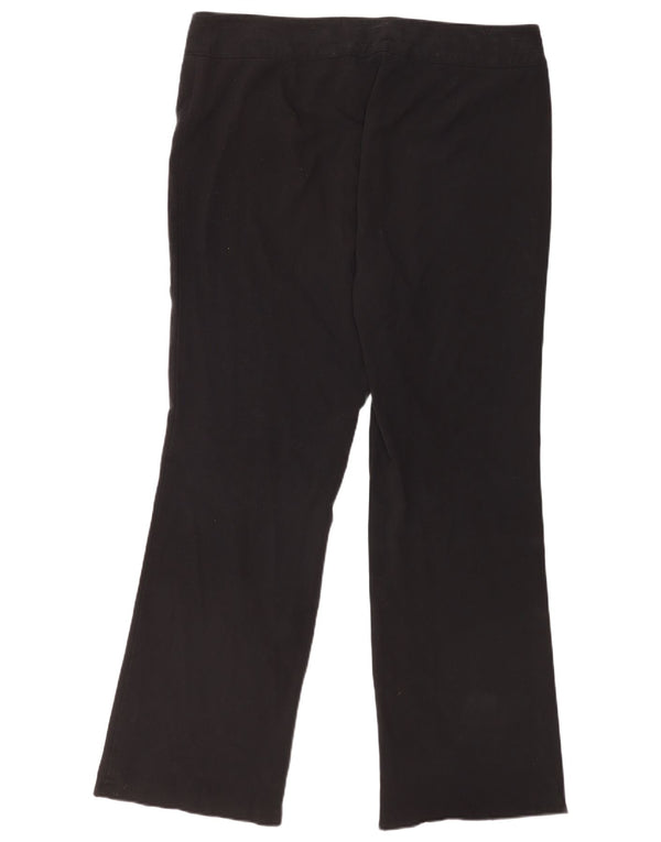 Calça casual feminina Marks & Spencer Bootcut Reino Unido 18 XL W38 L32 preta