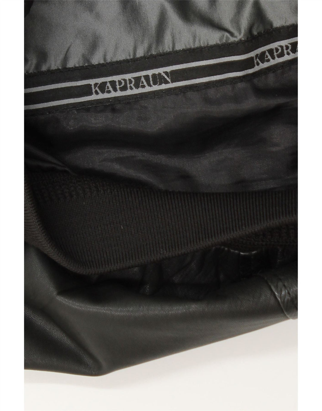 Jaqueta de couro masculina KAPRAUN UK 40 grande preta