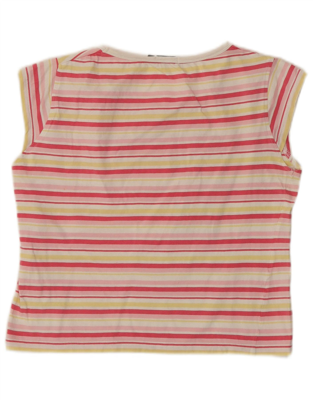 COLMAR Camiseta feminina gráfica Top UK 12 Médio listrado multicolorido