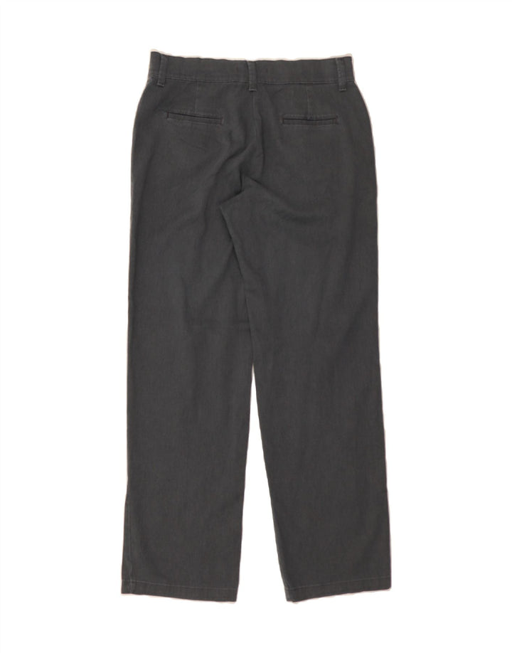 LEE Womens Relaxed Fit Casual Trousers US 6 Medium W32 L30 Grey Cotton Vintage Lee and Second-Hand Lee from Messina Hembry 