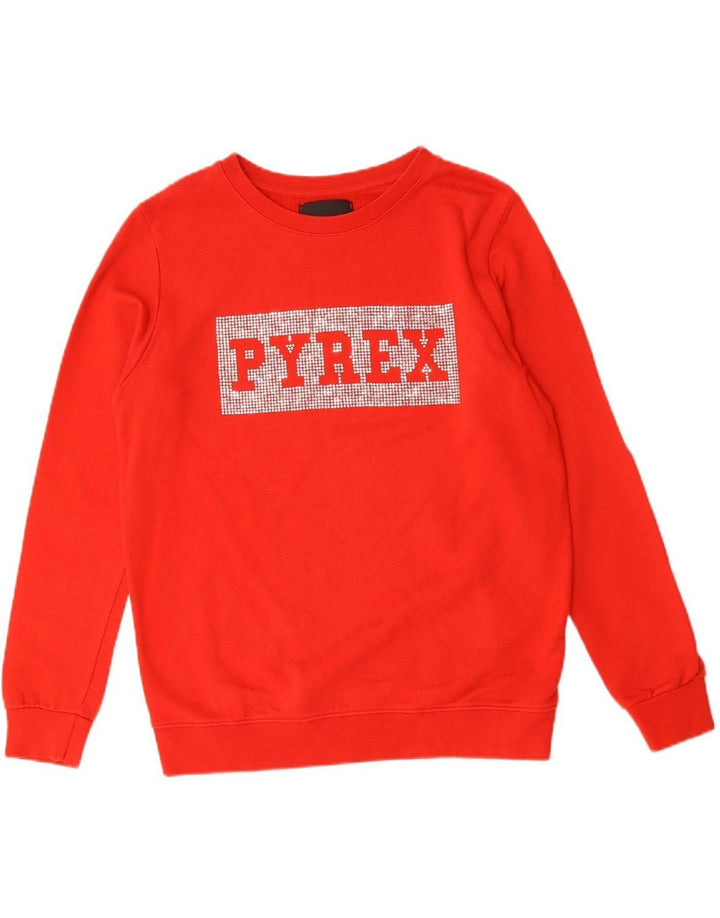 Suéter gráfico feminino PYREX UK 14 médio vermelho
