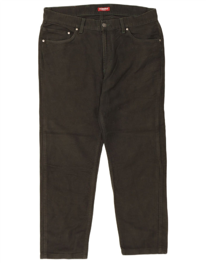 Calça masculina CARRERA 700 Regular Fit W34 L26 Algodão Cáqui