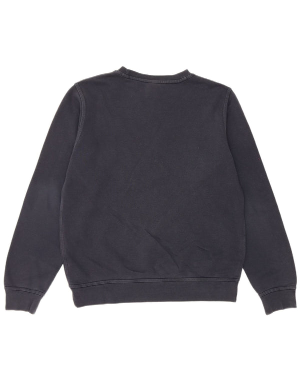 NIKE Mens Moletom Jumper Médio Azul Marinho Algodão