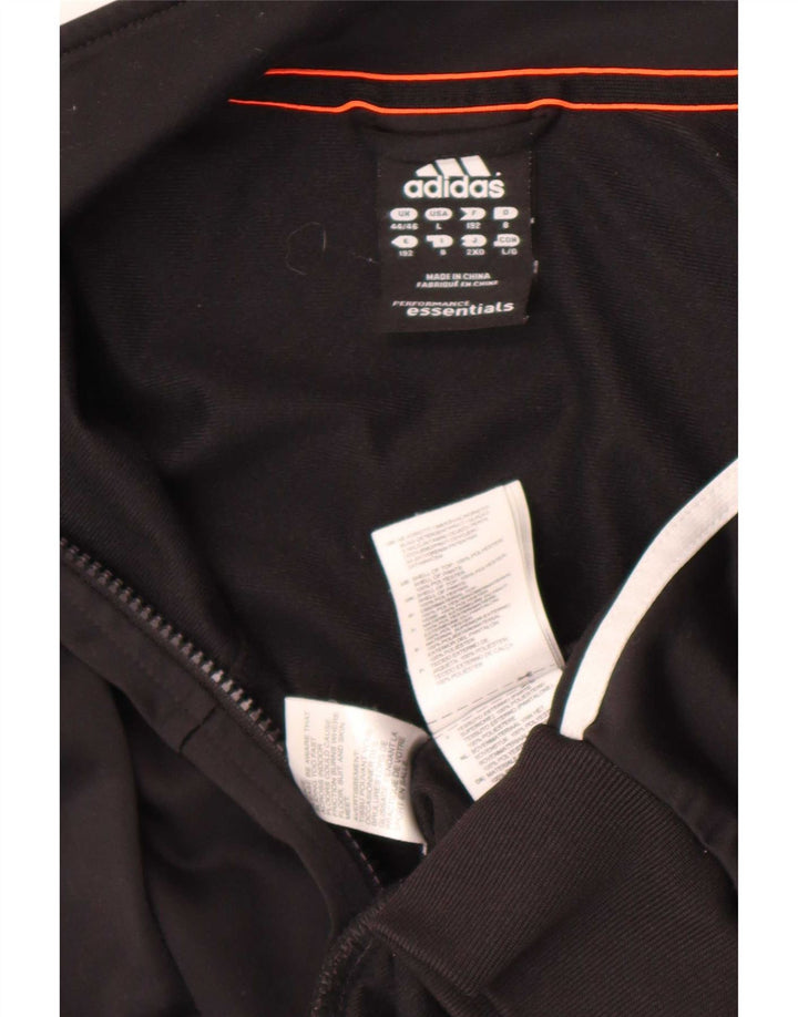 Adidas Mens Climalite Tracksuit Top Jacket UK 44/46 Grande Preto Poliéster